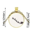 thumbnail image 3 of Fiudx Collar Antiguo, Elegante Colgante de Aleación, Amuleto Navideño Multicolor, Ideal Como Regalo, Accesorio de Moda para Mujer, Altura 2,7 Cm, Ancho 3,7 Cm, Empaque Independiente., 3 of 3