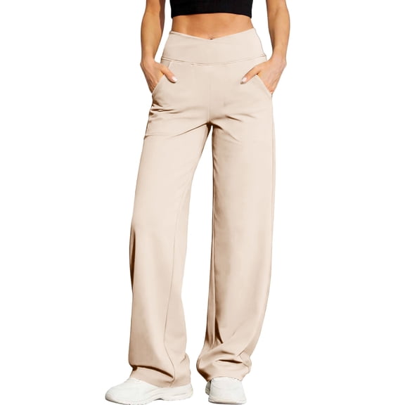 SYMOID Womens High Waisted Capri Pants Business Casual Stretch Dress Pants Knee Length Polyester Spandex Blend Blue,Size S