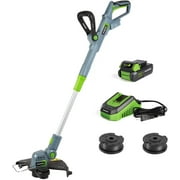 WORKPRO 20V Cordless String Trimmer/Edger, 12-inch, Power Tool with 2Ah Lithium-Ion Battery, 1 Hour Quick Charger, 16.4ft Trimmer Line Included