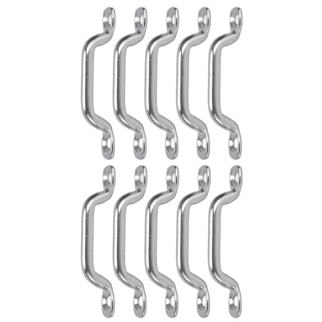 Herwey Eye Loop Strap,10Pcs Boat Top Pad Eye Deck Loop Tie Down 316 Stainless Steel Set Kit For Fixing,Eye Strap