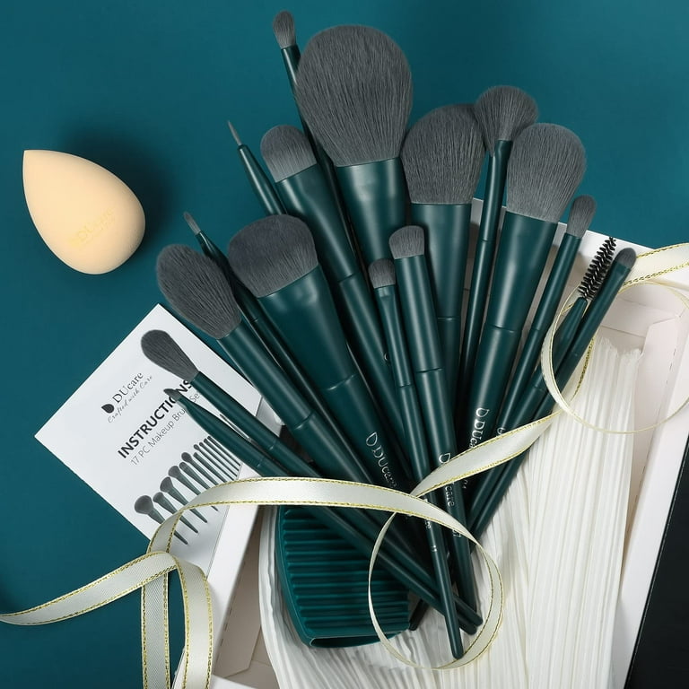DUcare 17-Piece Precise Makeup Brush Set for Liquid Foundations