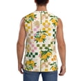 thumbnail image 4 of Pofeuu Fruit Print Men's Muscle T-Shirt, Sleeveless, Muscle Tank, Classic Muscle Tee Top For Men Casual Sleeveless Muscle T-Shirt Trendy Clothes-X-Large, 4 of 7