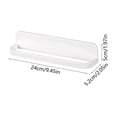 thumbnail image 3 of Wall-Mounted Plastic Slipper and Shoe Storage Rack with Adhesive Mounting, Space-Saving Bathroom and Entryway Organizer, Ventilated Design, White, 3 of 6