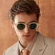 thumbnail image 3 of Lentes de Sol CARFIA Doble Puente Transparente Amarillo Polarizados para Hombre, 3 of 9