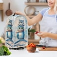thumbnail image 3 of HELLHERO Owl Snowflake Pattern Kitchen Accessories Washable Home Kitchen AntiSlip Dustproof Blender Cover with Elastic, 3 of 6