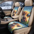 thumbnail image 2 of COEQINE Front Car Seat Cover 2 Pack Quilted Non-Slip Bucket Seat Cover for Women Men, Easy Clean Pet Car Seat Protector, Auto Interior Decoration, Cute Highland Cow, 2 of 7