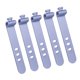 thumbnail image 1 of Organizador de cables de silicona reutilizable de 5 piezas, bridas flexibles para auriculares, TV, cables USB, ordenador, bolsas de comida, cortinas, paraguas y soluciones de almacenamiento., 1 of 8