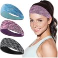 thumbnail image 1 of Diadema deportiva para hombres y mujeres, banda para el sudor elástica antideslizante que absorbe la humedad, ligera y suave, para deportes/yogabrilados/baile/ru, 1 of 4