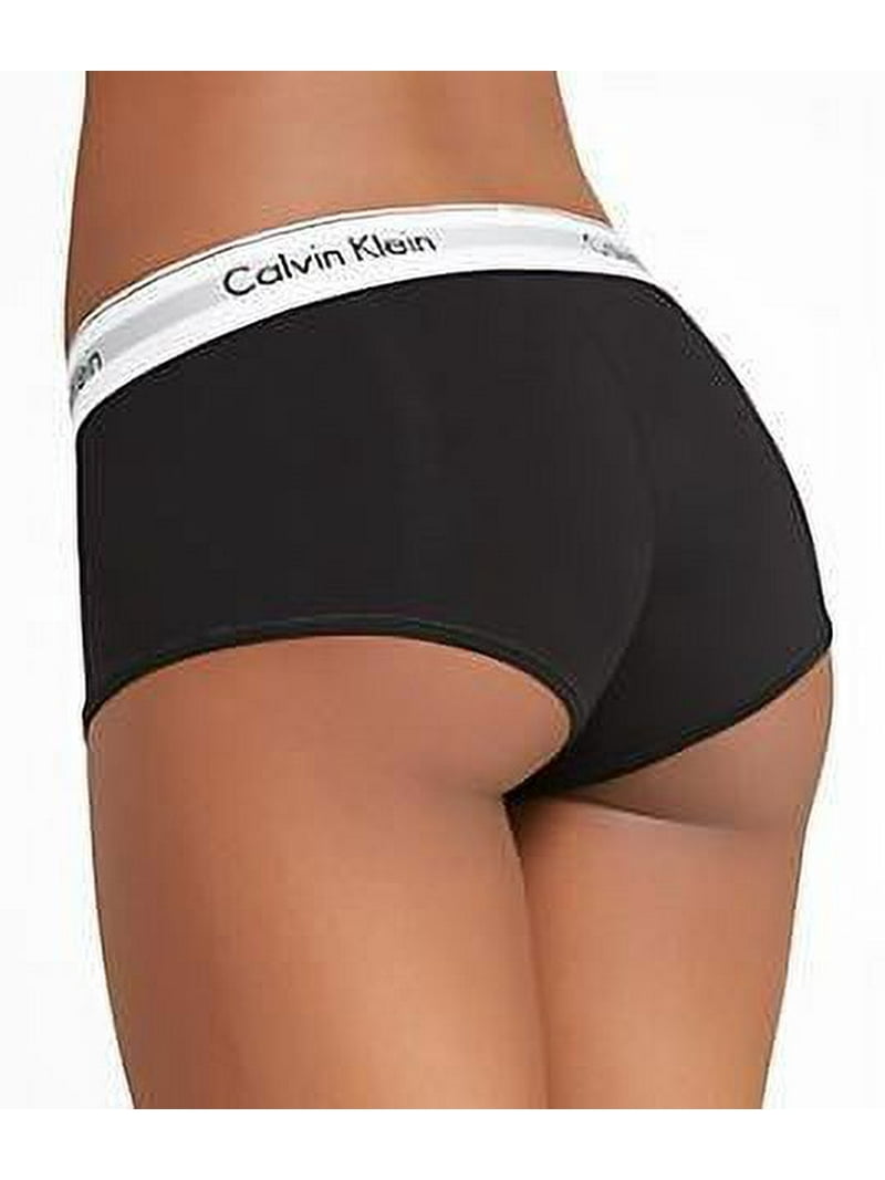 Calvin Klein Women's Regular Modern Cotton Boyshort Panty,, Black