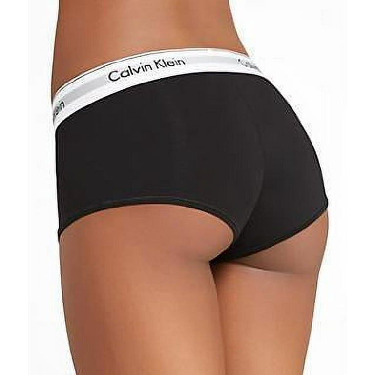 Calvin Klein Women's Modern Cotton Boyshort Panty - Black