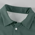 thumbnail image 5 of GrmtClth Mens Dress Shirt Long Sleeve Slim Fit Button Down Shirt Classic Soft Solid Color Casual Shirts Dark Green XL, 5 of 7