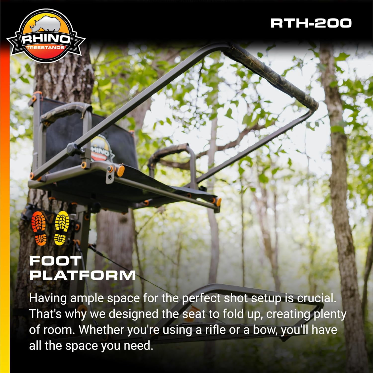 Rhino Hang On Stand with Shooting Rail