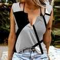 thumbnail image 2 of Edvintorg Vintage Clothes Women's Fashion Shirts Round-Neck Sleeveless Vest Strapless Printed Casual Tank Tops Womens Tops And Blouses, 2 of 6