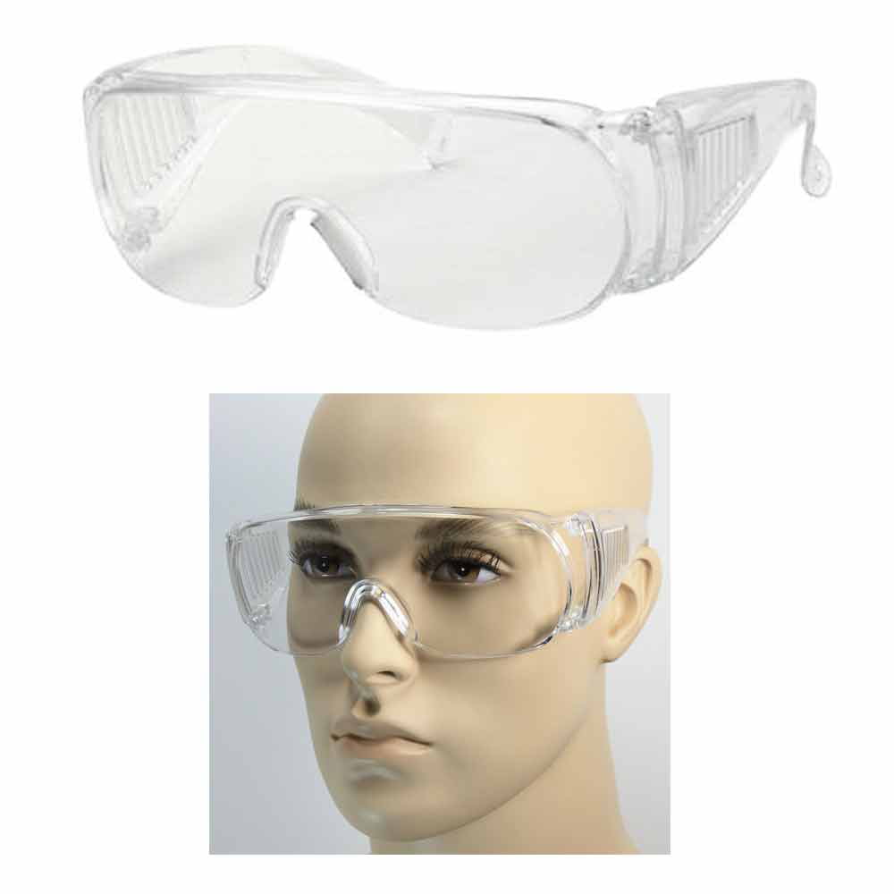 New 1PC Blue Protective Eye Goggles Safety Transparent Glasses For Children Game 