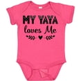 thumbnail image 3 of Inktastic My Yaya Loves Me Grandchild Girls Baby Bodysuit, 3 of 5