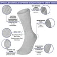 thumbnail image 4 of Diabetic Socks Men's & Women Crew Style Physicians Approved Circulatory Socks 3-12 Pairs, 4 of 13