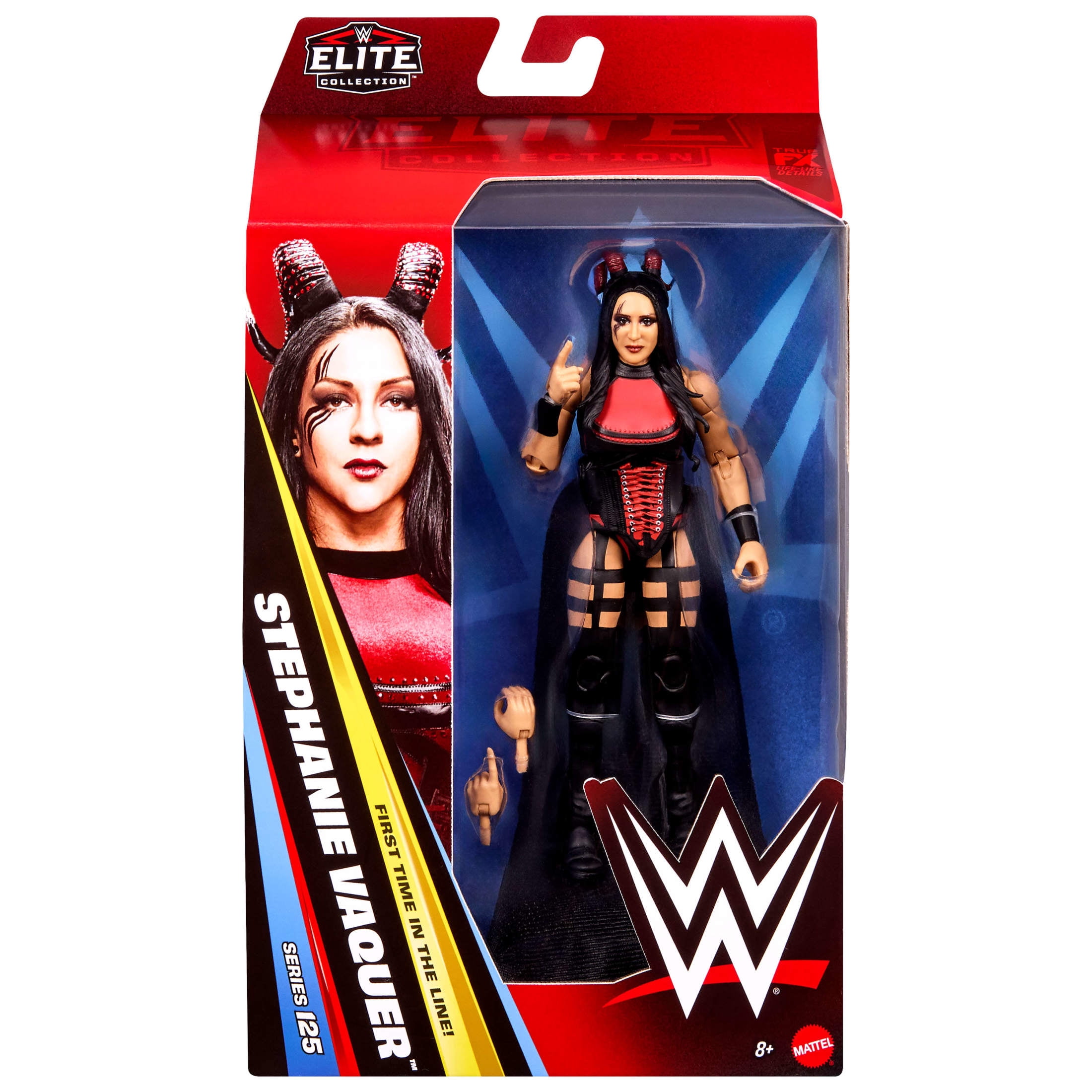 WWE Elite Stephanie Vaquer Action Figure, Series #125 Set, 6-inch Collectible with Accessories