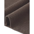 thumbnail image 5 of INSPIRE CHIC Corduroy Midi Skirt for Women's Elastic High Waist Pockets Casual A Line Skirt XS Deep Coffee, 5 of 6