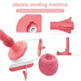 thumbnail image 6 of Yarn Winder, 13oz Upgraded Electric Yarn Ball Winder for Crocheting, Automatic Yarn Cake Winder Spinner Baller Roller Swift Spooler, Crocheting Tools Supplies (Pink), 6 of 7
