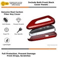 thumbnail image 4 of Gloss Black Genuine Real Carbon Fiber Key Fob Protective Cover Case For Dodge 2019-up RAM 1500 TRX 2500 3500 Pickup Truck, 4 of 9