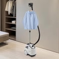 thumbnail image 4 of Clothes Steamer Standing Garment Steamer with 3L Water Tank 45 Second Heatup 1500W Adjustable Clothes Steamer Fabric Steamer with Roll Wheels for Easy Movement Support Bar Height 68" (White), 4 of 7