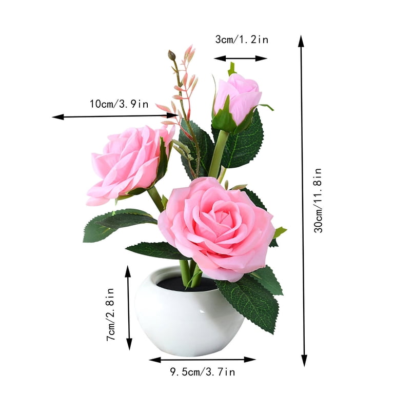 ローズのランプ Zxsyw Luminous Rose Artificial Rose Lamp Led Table Lamp Bedroom