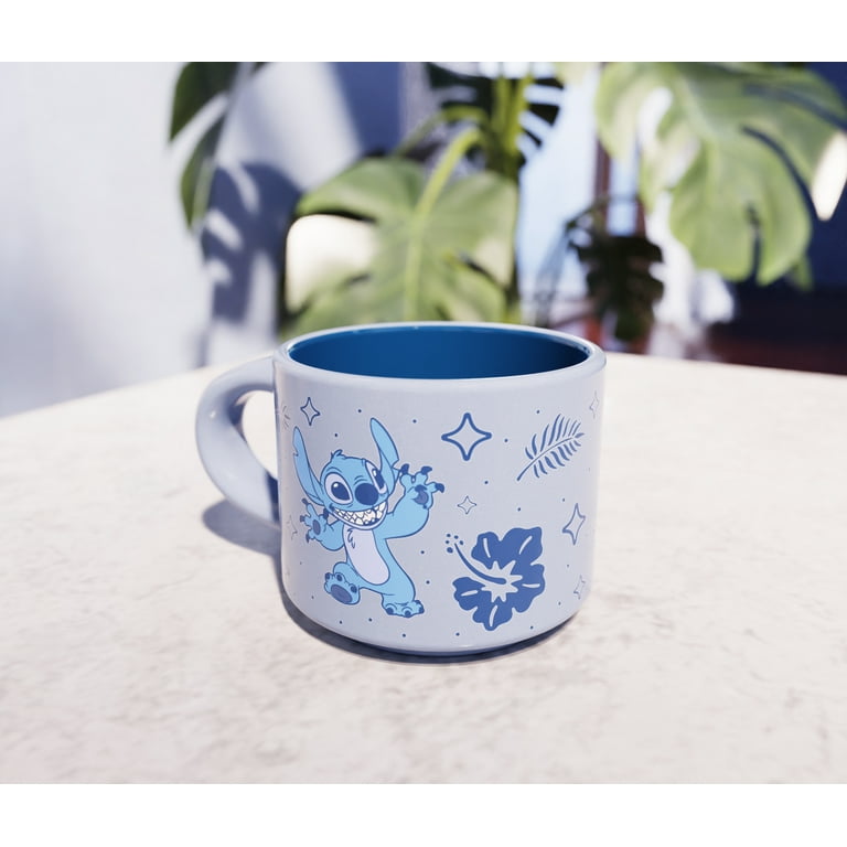 Zak Designs 3oz Stitch Ceramic Haven Mug, Blue - Walmart.com