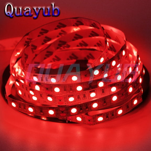 16.4ft 5M 3528 SMD 300 Waterproof LED Flexible Strip Lights Lamp Red 12V
