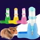 thumbnail image 5 of Botella de agua pequeña para mascotas + tetera de plástico para beber, cuenco de soporte para vajilla, para enfriar conejos, chinchillas y erizos, 2 en 1, 5 of 5