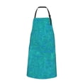 thumbnail image 2 of Naloa Blue Green Glitter Apron Kitchen Aprons with Pockets for Women Men Chef, 2 of 8