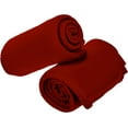 thumbnail image 6 of Imperial Home Fleece Blankets Bed, Travel & Throw Blanket Bulk Pack, Red 12-Pack, 6 of 6