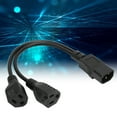 thumbnail image 4 of IEC Splitter Power Plug Cord, Y Splitter Power Plug Cord 10A 125-250V  For Laptop, 4 of 8