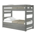 thumbnail image 2 of Plank+Beam Solid Wood Farmhouse Twin over Twin Bunk Bed Bed with Trundle, Driftwood, 2 of 5