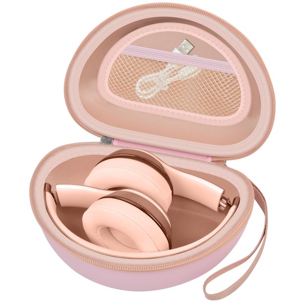 Funda para auriculares Comecase compatible con Beats Solo 4, Studio Pro, Kim Kardashian Edition, Solo3, Studio3, Solo Pro, rosa