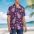 thumbnail image 5 of Daiia Snake And Flower Hawaiian Shirt for Men Gentle Cotton Regular Short Sleeve Casual-3X-Large, 5 of 9