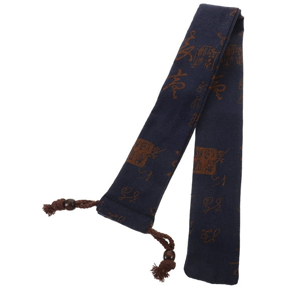 Flute Protective Bag Bamboo Container Recorder Storage Blue