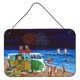 thumbnail image 1 of "Caroline's Treasures 7317DS812 Corgi Beach Party Volkswagen Bus Fireworks Impresiones para colgar en la pared o en la puerta, 8 x 12", multicolor " Caroline's Treasures 7317DS812, 1 of 1