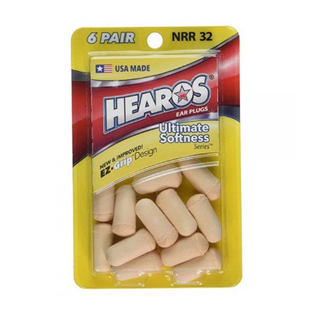 Hearos Ultimate Softness Series Ear Plugs, High Protection, 6 Pairs, 2 Pack