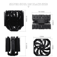 thumbnail image 6 of Thermalright For Silver Soul 135 Black Dual Tower CPU Air Cooler for Computer Case 6x6mm Heat Pipes Copper & Aluminum Heatsink Cover, 6 of 7
