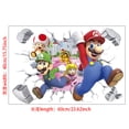 thumbnail image 4 of Mario Wall Stickers 3D wall stickers Children wall stickers Cartoon characters wall stickers Cartoon background wall decoration Birthday gift Children bedroom decoration 60*40CM, 4 of 4