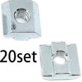 thumbnail image 3 of Tuercas en T YONGSHENG Tuercas con ranura deslizante en T para extrusiones de aluminio paquete de 20, 3 of 5
