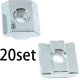 thumbnail image 3 of Tuercas en T YONGSHENG Tuercas con ranura deslizante en T para extrusiones de aluminio paquete de 20, 3 of 5