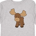 thumbnail image 4 of Inktastic Cute Moose Boys or Girls Long Sleeve Toddler T-Shirt, 4 of 5