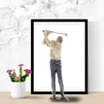 thumbnail image 4 of Estatua de resina moderna de golfista, escultura artística, decoración para el hogar, vitrina de vinos, regalo B, 4 of 9