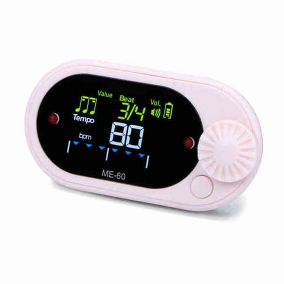 Sports Metronome Electronic Metronome Practice Trackers with Back Clip Chromatic Tuner ABS Texture for Music Lover