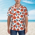 thumbnail image 4 of Haiem Hand Drawn Tomatoes Printed Hawaiian Shirt for Men - Men’s Casual Beach Summer Shirts - Stretch Fabric with Modern Fit-Large, 4 of 9