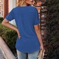 thumbnail image 5 of Uaswgudfs Women's Summer Resort Tunic Blouse - Crew Neck Short Sleeve with Banded Hem Relaxed Fit Casual Shirt, 5 of 7