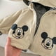 thumbnail image 4 of Chaqueta con estampado de Mickey Mouse para niños, ropa de primavera de dibujos animados de Disney, prendas de vestir con capucha de doble cara, chaqueta caqui para niños de 0 a 5 años, 4 of 5