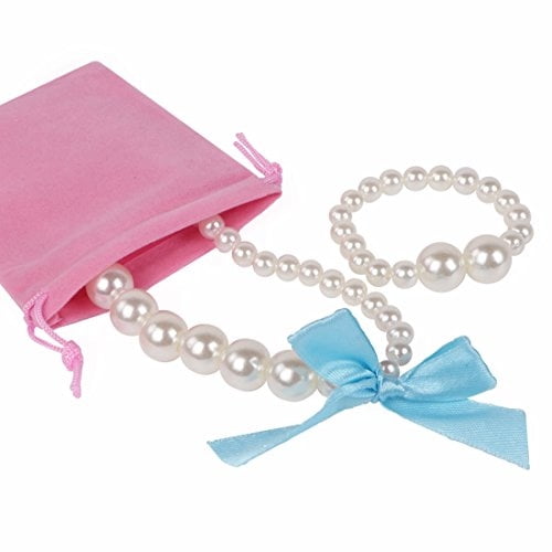 kilofly Princess Party Favor Jewelry Paquete de valor, collar y pulsera, 4 juegos kilofly kilofly