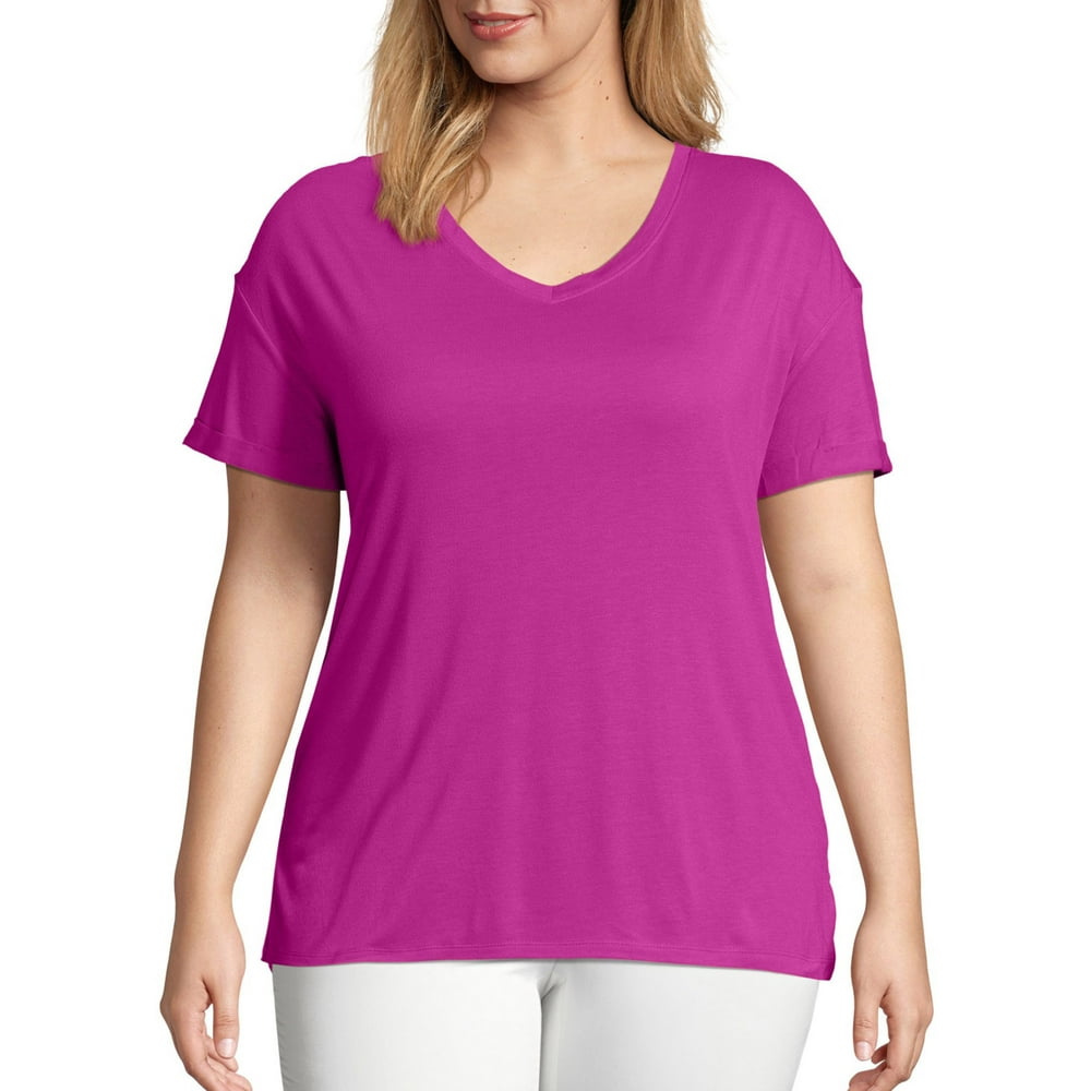 Just My Size Just My Size Women's Plus Active Short Sleeve Tee